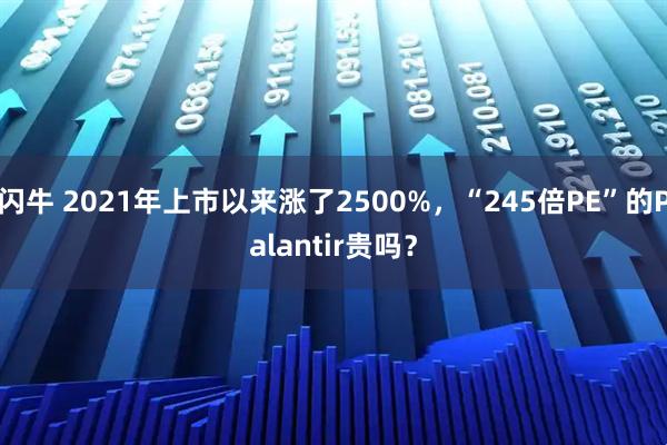 闪牛 2021年上市以来涨了2500%，“245倍PE”的Palantir贵吗？